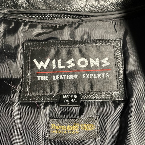Wilson Black Leather Women’s 3/4 Coat - Picture 3 of 3
